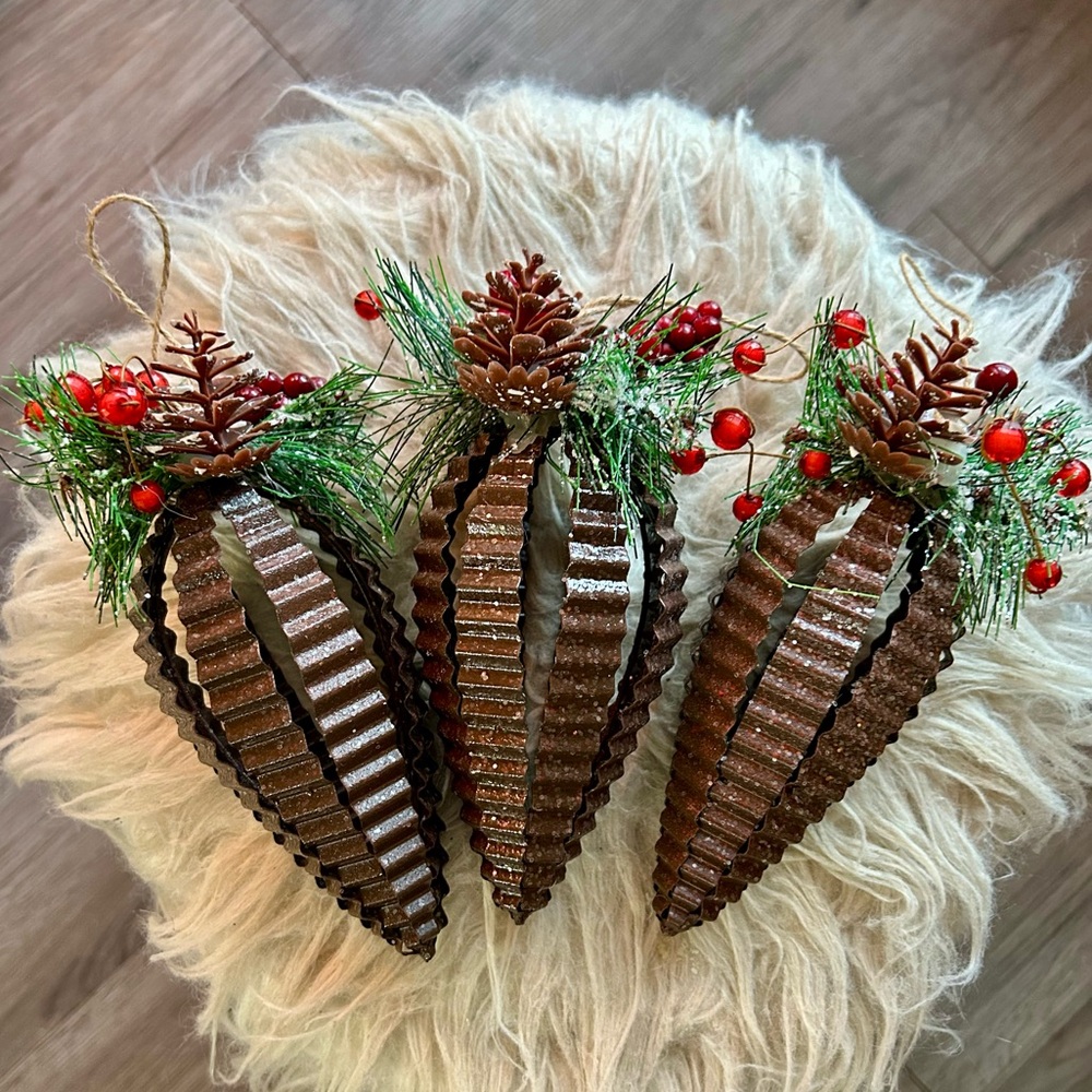 Pine Cone Ornaments (set of 3)